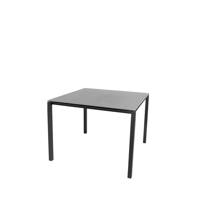 Esstisch PURE Lavagrau 100x100