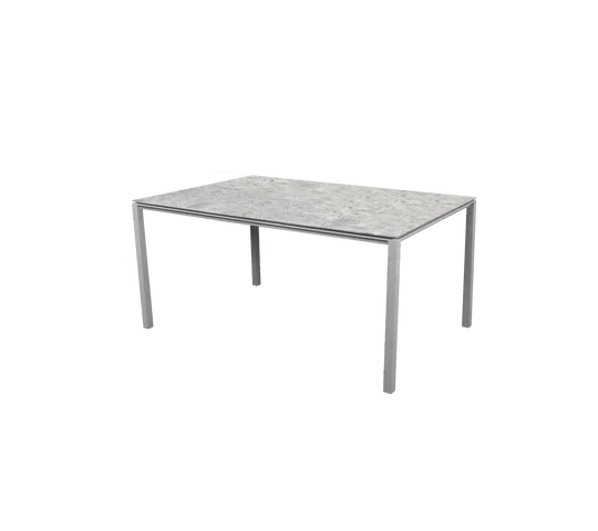 Esstisch PURE Hellgrau 150x90