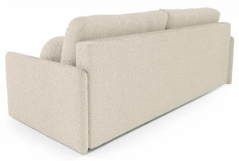 Ausziehbares Sofa Glove mit Bettkasten, beige Bouclé