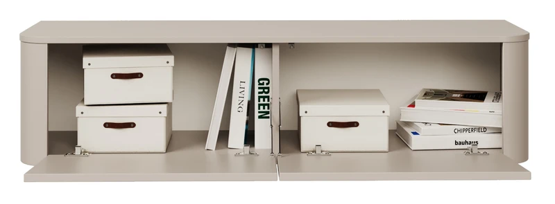 Hängend-stehender TV-Schrank Luvio 140 cm Kaschmir