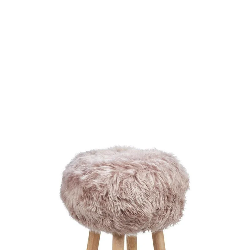 Lammfell Sitzbezug für Hocker