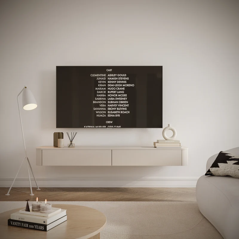 Hängender TV-Schrank Luvio Slim 175 cm Kaschmir