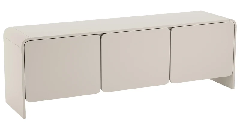 Drehtüriger TV-Schrank Lummo 156 cm Kaschmir