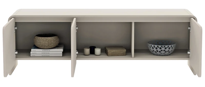 Drehtüriger TV-Schrank Lummo 156 cm Kaschmir