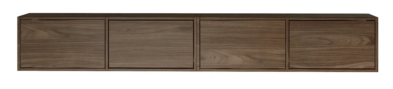 Hängender TV-Schrank Framme mit vier Klapptüren, 200 cm, Wisconsin-Nussbaum