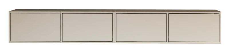 Hängender RTV-Schrank Framme mit vier Klappen, 200 cm, Kaschmir