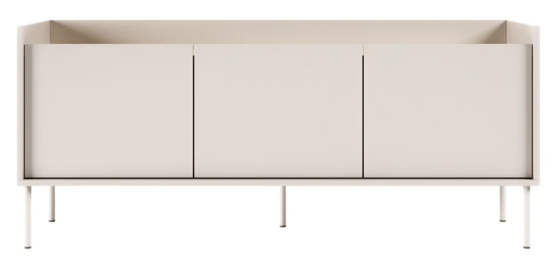 TV-Schrank Tovi, dreitürig, 140 cm, Kaschmir/Lindberg-Eiche