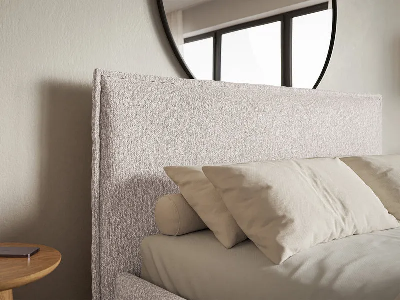 Polsterbett 160x200 cm Softie Slim beige Chenille