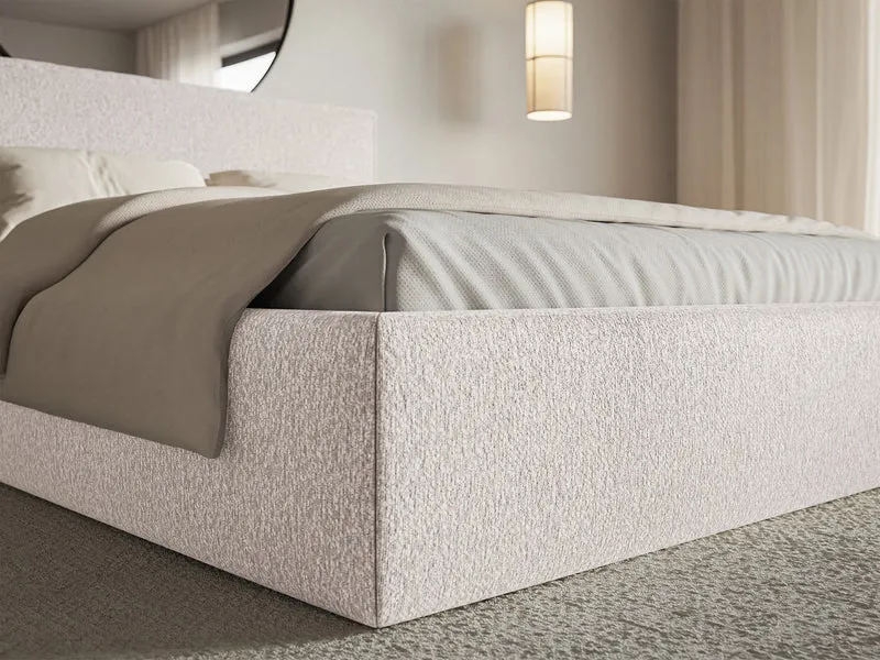 Polsterbett 160x200 cm Softie Slim beige Chenille