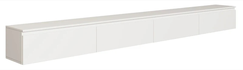 Hängender TV-Schrank Bemmi 300 cm Weiß