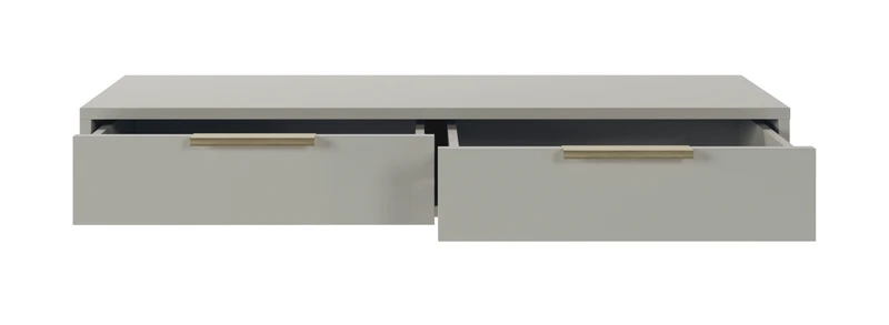 Hängender Schminktisch Viviaro mit zwei Schubladen, 110 cm, Kaschmirfarben