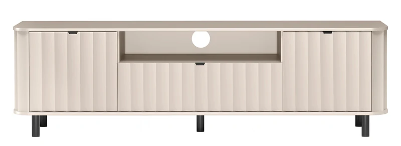 Zweittüriger Novado TV-Schrank mit Schublade und Fach, 196 cm, Kaschmir
