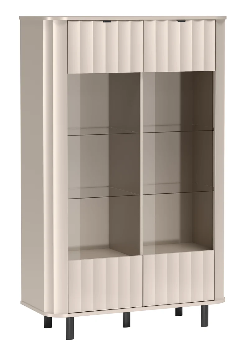 Novado Niedriger Schrank mit zwei Türen, 98 cm, Kaschmirfarbe