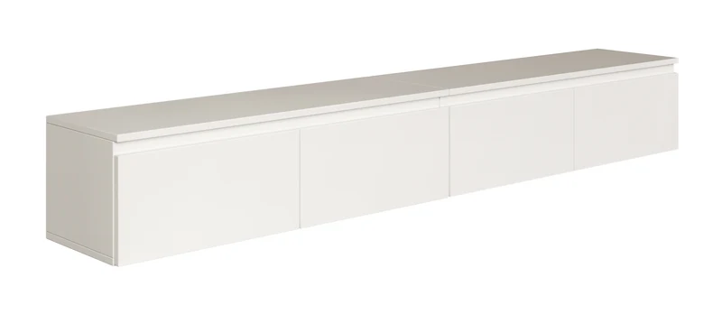 Bemmi Hängender TV-Schrank 200 cm Weiß