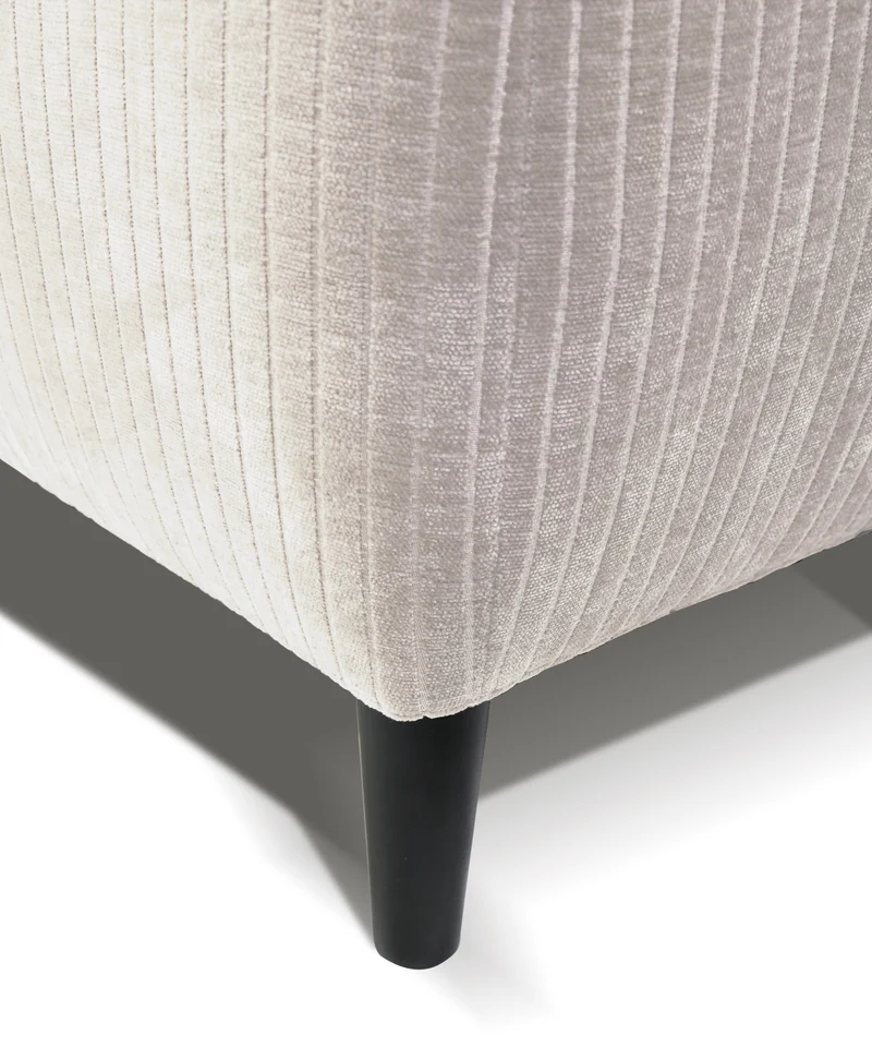 Ecksofa mit Schlafunktion Blues, L-förmig, linksseitig, mit Stauraum, hellbeige Cordstoff