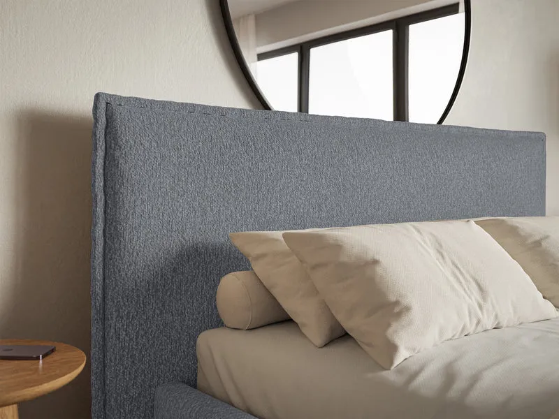 Gepolstertes Bett 140x200 cm Softie in Graphit Chenille