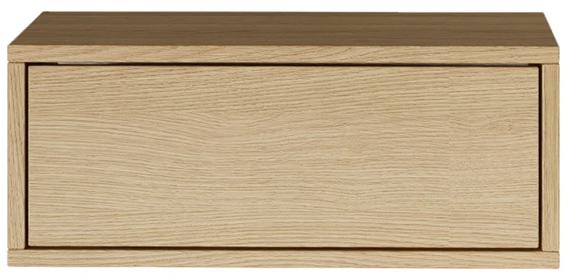 Hängender Nachttisch Framme mit Schublade 50 cm Lindberg-Eiche