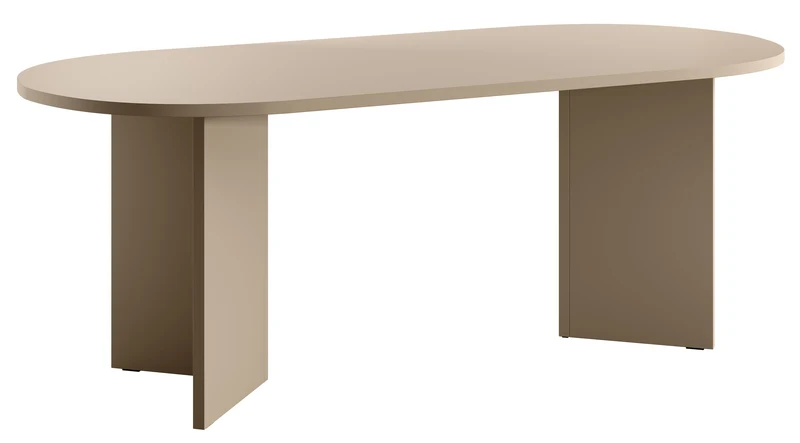 Esstisch Ovo oval 204 cm Cappuccino