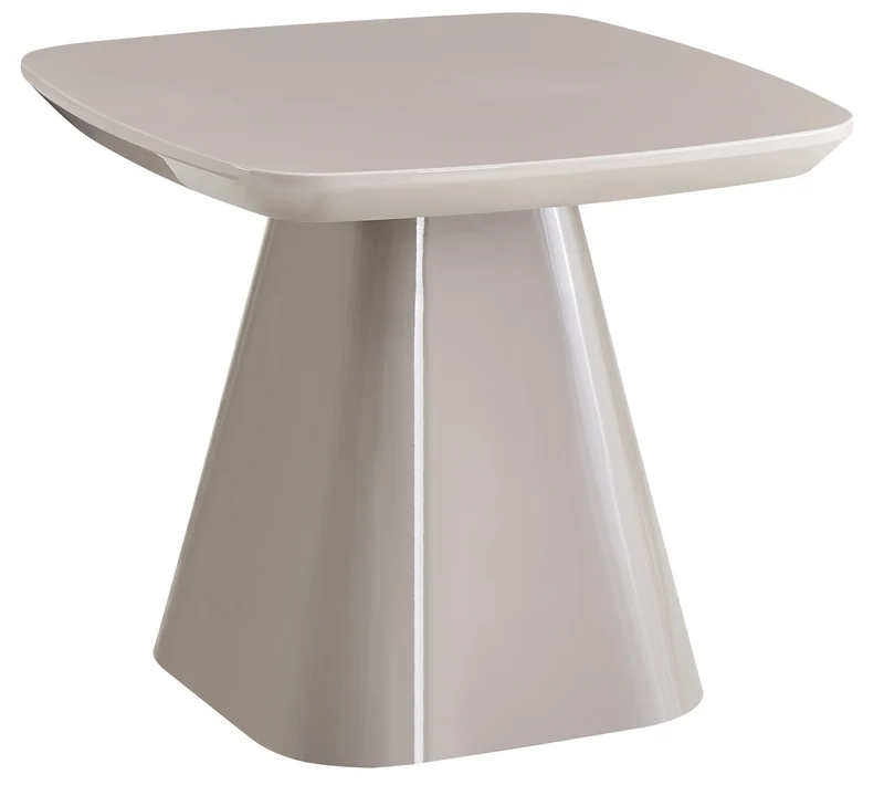 Floone Couchtisch 60x60 cm hellgrau Hochglanz