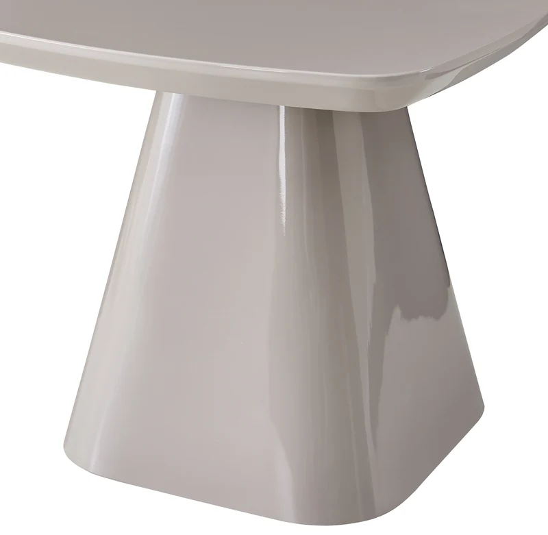 Floone Couchtisch 60x60 cm hellgrau Hochglanz