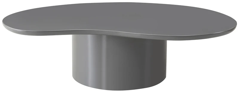 Tratesse Couchtisch 130x77 cm Grau Hochglanz