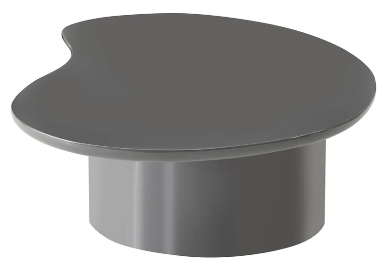 Tratesse Couchtisch 130x77 cm Grau Hochglanz