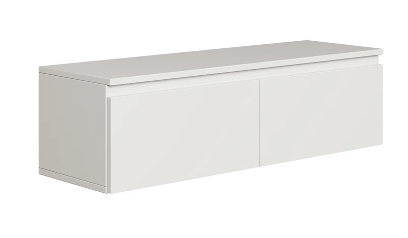 Hängender TV-Schrank Bemmi 100 cm Weiß