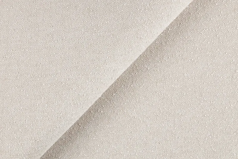 Polsterbett Puffly 140x200 cm mit Stauraum, Metallrahmen, cremefarbener Chenille-Bezug