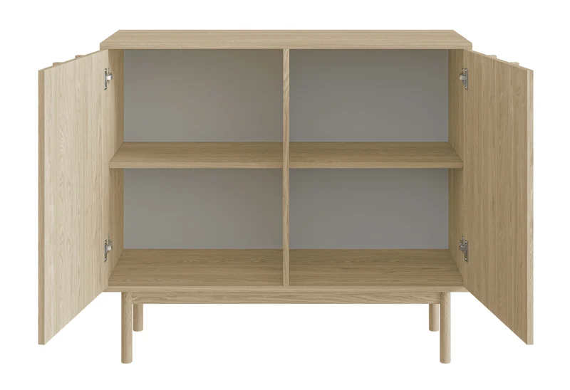 Drehtür-Kommode Neksto 150 cm geölte Eiche