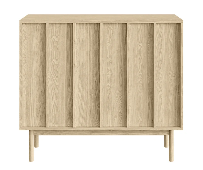 Drehtür-Kommode Neksto 150 cm geölte Eiche