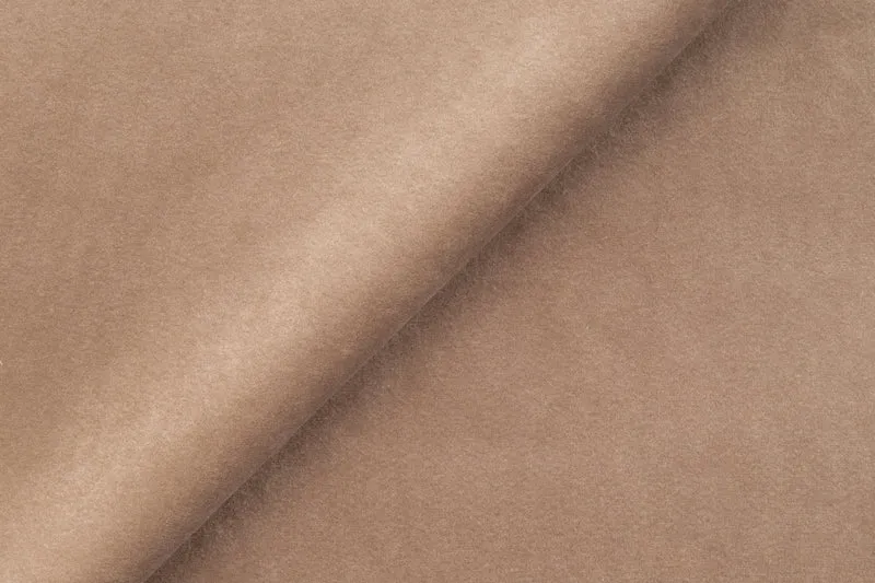 Gepolstertes Bett Puffly 160x200 cm mit Stauraum, Metallrahmen, dunkelbeiger Samt
