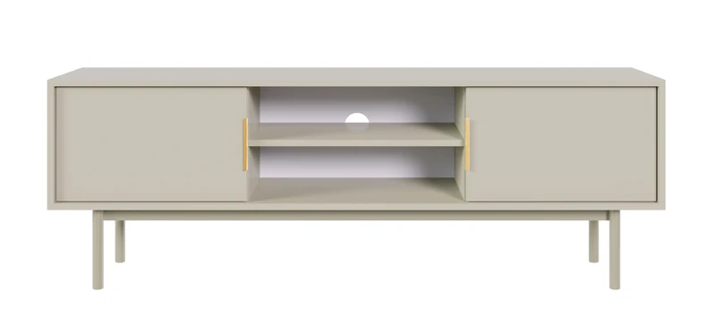 Viviaro TV-Schrank mit zwei Türen und Nischen, 154 cm, Kaschmir