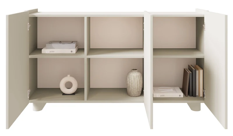 Drehtür-Kommode Fiorra 144 cm Kaschmir