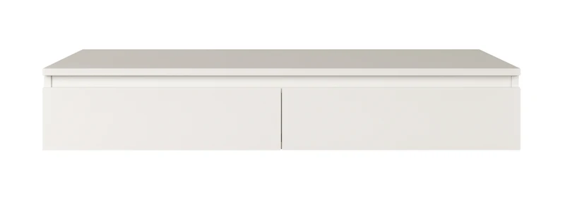 Hängender Schminktisch Bemmi mit Schubladen, 120 cm, weiß