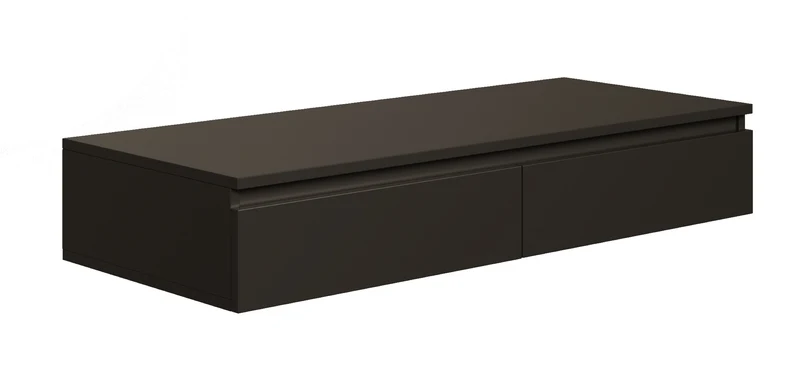 Bemmi hängender Schminktisch mit Schubladen 120 cm schwarz