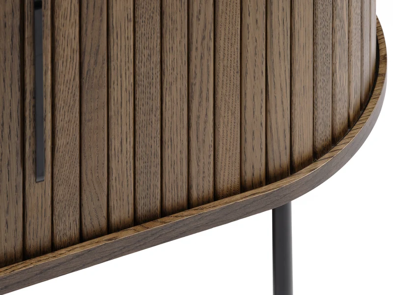 TV-Schrank Gativel 180 cm, Lamellen in gebranntem Eichenholz