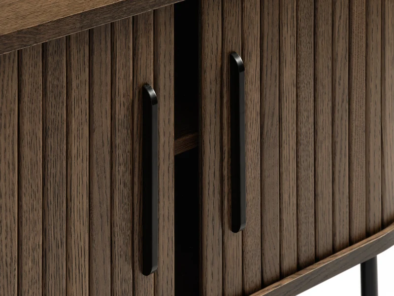 TV-Schrank Gativel 180 cm, Lamellen in gebranntem Eichenholz