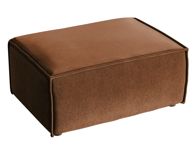 Sitzhocker Copertino 65x90 cm kupferfarbener Velours, wasserabweisend