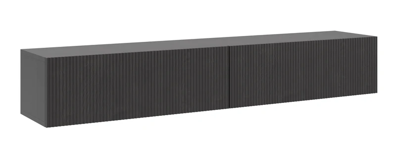 Hängender TV-Schrank Nolie 175 cm Portland Esche Schwarz