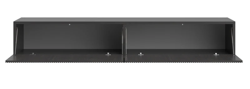 Hängender TV-Schrank Nolie 175 cm Portland Esche Schwarz