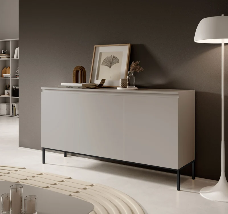 Drehtür-Kommode Bemmi 150 cm Kaschmir