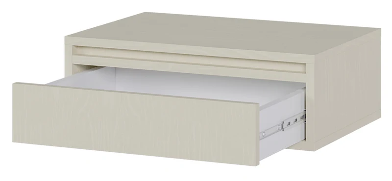 Hängender Nachttisch Evo mit Schublade 50 cm Sandbeige