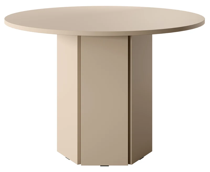 Runder Esstisch Hexa 110 cm Cappuccino