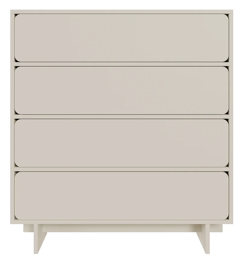 Drehtür-Kommode Wuwu 150 cm in Grau-Beige