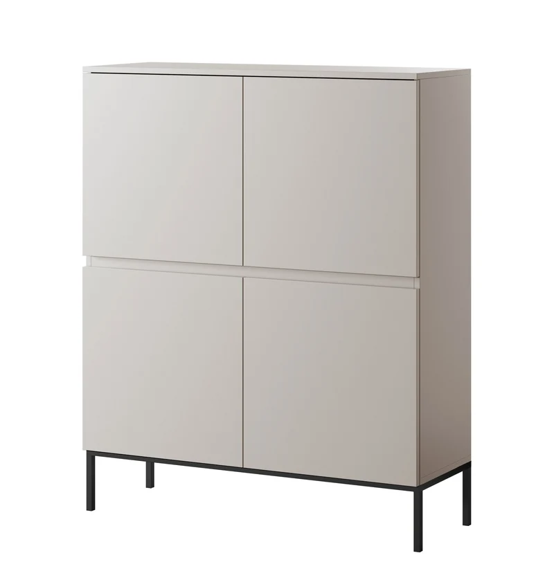 Hohe Kommode Bemmi 100 cm Kaschmir