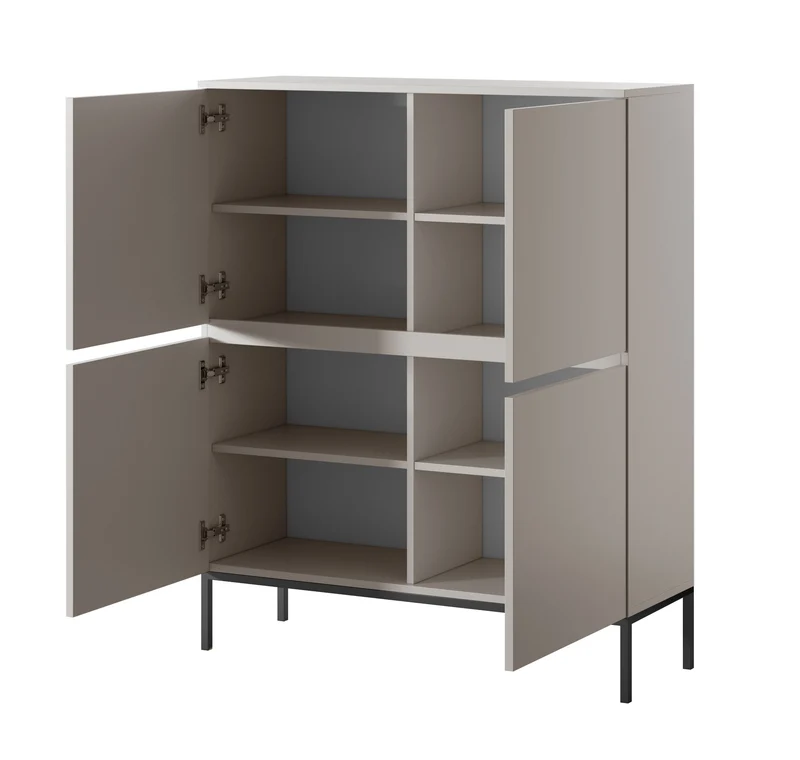 Hohe Kommode Bemmi 100 cm Kaschmir