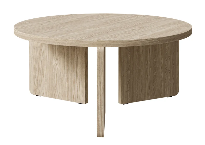 Runder Couchtisch Preffines 85 cm geölte Eiche