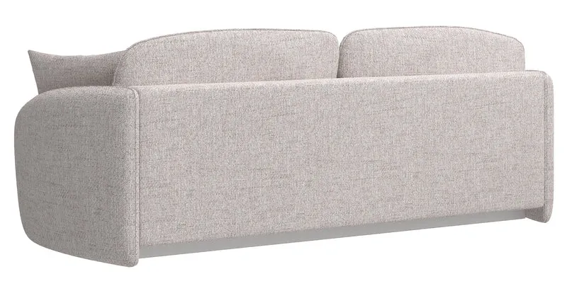 Dreisitziges Schlafsofa Savoy mit Stauraum, hellbeige, Geflecht