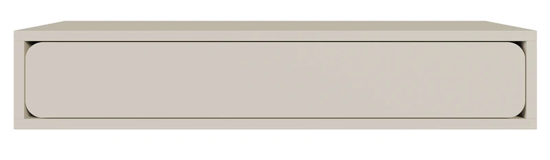 Hängende Konsole Wuwu mit einer Schublade, 90 cm, grau-beige