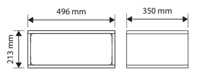 Hängender Nachttisch Wuwu mit einer Schublade, 50 cm, grau-beige